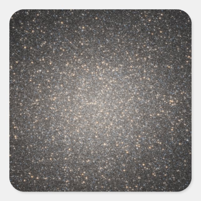 Pegatina Cuadrada El núcleo del grupo globular Omega Centauri (Anverso)