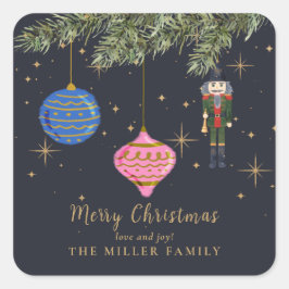 Pegatina Cuadrada El Nutcracker, la marina