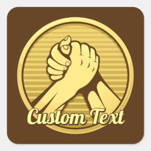 Pegatina Cuadrada El oro de la lucha armada