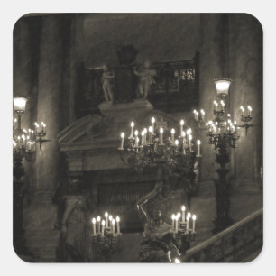Pegatina Cuadrada El Palais Garnier París Francia