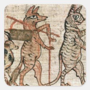 Pegatina Cuadrada El papiro satírico