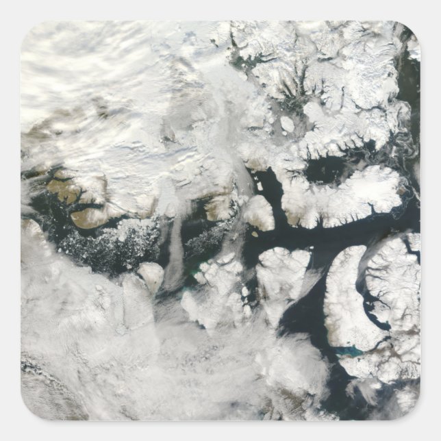 Pegatina Cuadrada El paso noroeste 2 (Anverso)