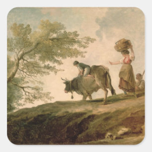 Pegatina Cuadrada El pasto