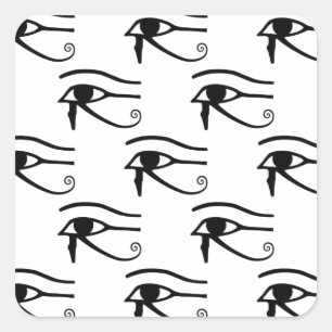 Pegatina Cuadrada El Patrón Ojo De Horus
