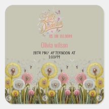 El pequeño dandelia está en la ducha de bebé en fl