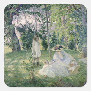 Pegatina Cuadrada El picnic, 1903