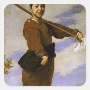 Pegatina Cuadrada El pie de club, 1642