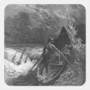 Pegatina Cuadrada El piloto se desmaya