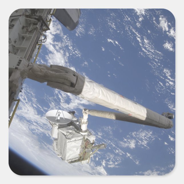 Pegatina Cuadrada El portador de carga integrado (Anverso)