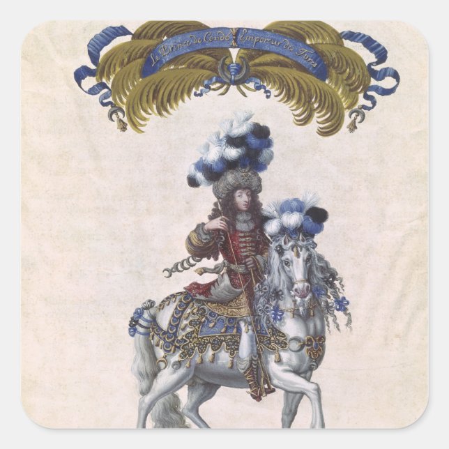 Pegatina Cuadrada El Príncipe del Conde (Anverso)