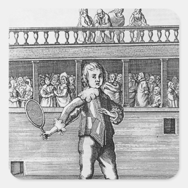 Pegatina Cuadrada El príncipe James Duque de York (Anverso)