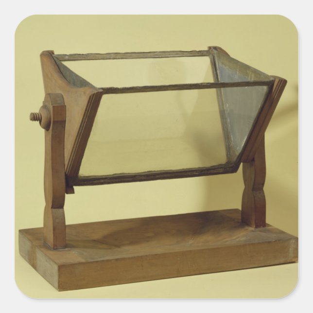 Pegatina Cuadrada El prisma del agua de Goethe (Anverso)