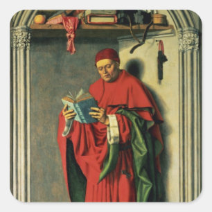 Pegatina Cuadrada El profeta Jeremías, 1443-45