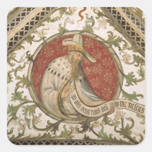 Pegatina Cuadrada El profeta Oseas, de la Loggia de Annunciazione