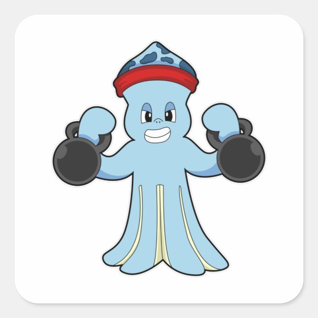 Pegatina Cuadrada El pulpo como constructor de cadáveres (Anverso)