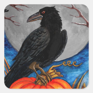 Pegatina Cuadrada El Raven