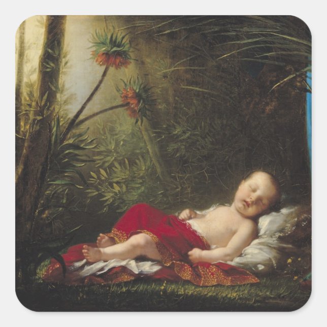 Pegatina Cuadrada El Rey de Roma, 1811 (Anverso)