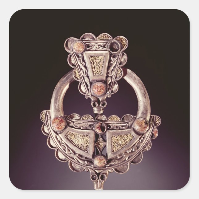 Pegatina Cuadrada El Roscrea Brooch, de Roscrea (Anverso)