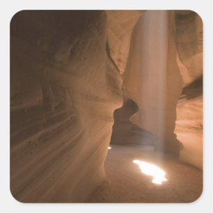 Pegatina Cuadrada El sacacorchos en Upper Antelope Canyon, Navajo 2