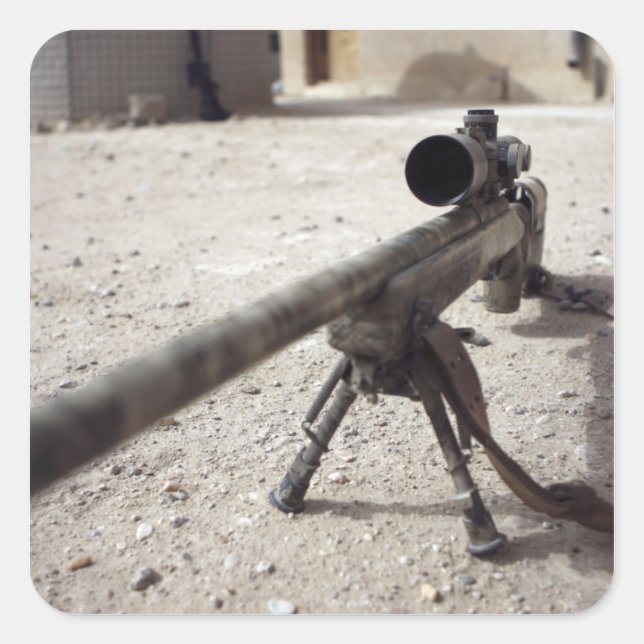 Pegatina Cuadrada El Schmidt & Bender M-854155 DS (Anverso)