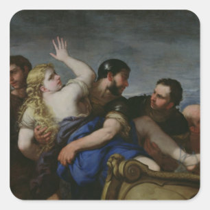 Pegatina Cuadrada El secuestro de Helen