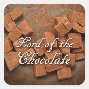 Pegatina Cuadrada El Señor del Chocolate