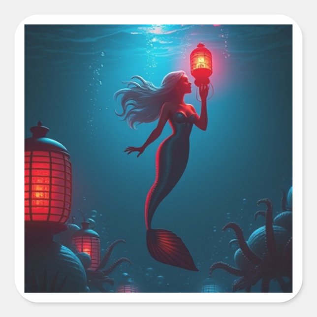 Pegatina Cuadrada El "SIREN" (Anverso)