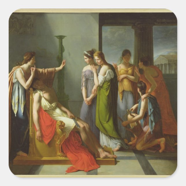 Pegatina Cuadrada El sueño de las luchas (Anverso)