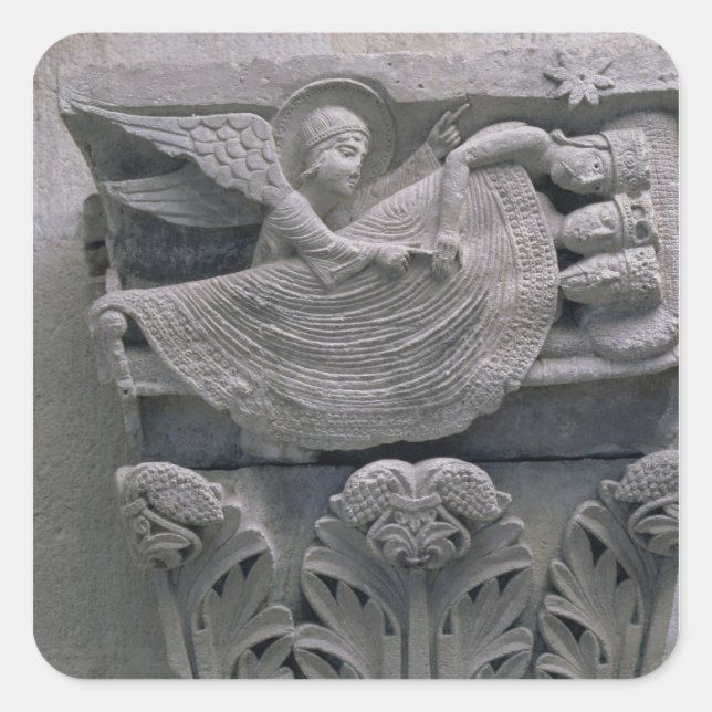 Pegatina Cuadrada El sueño de los tres reyes (Anverso)