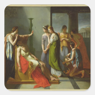 Pegatina Cuadrada El sueño de Orestes