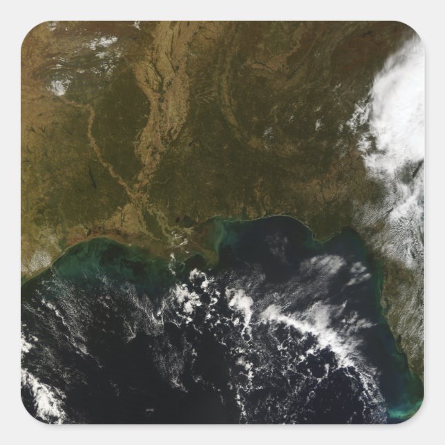 Pegatina Cuadrada El sureste de Estados Unidos (Anverso)