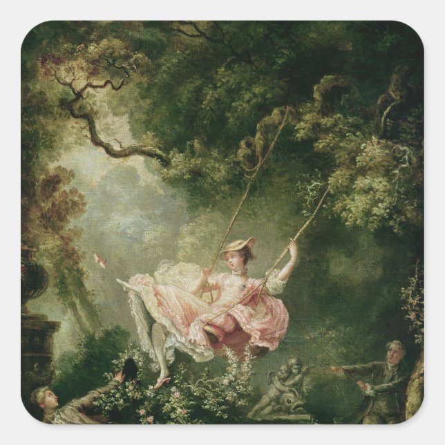 Pegatina Cuadrada El Swing (Anverso)