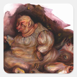 Pegatina Cuadrada El tabaco de Dante