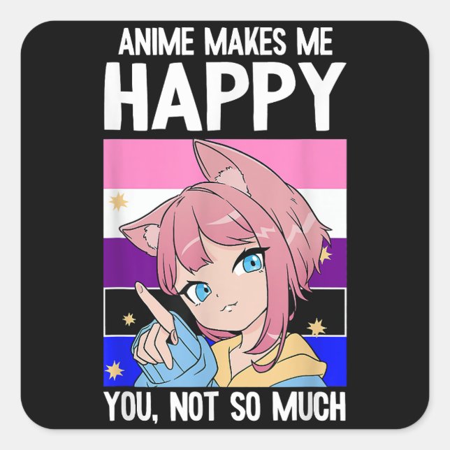 Pegatina Cuadrada El tabaco feliz día de San Valentín (Anverso)