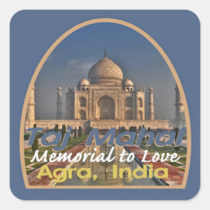 Pegatina Cuadrada El TAJ MAHAL la India