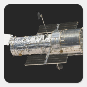 Pegatina Cuadrada El telescopio espacial Hubble