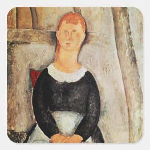 Pegatina Cuadrada El tendero hermoso