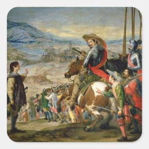 Pegatina Cuadrada El tomar de Breisach