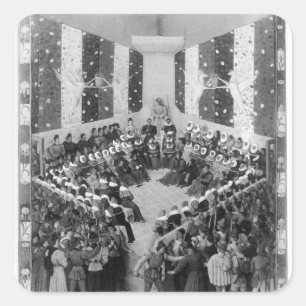 Pegatina Cuadrada El Tribunal de Justicia