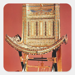 Pegatina Cuadrada El trono eclesiástico del pharaoh