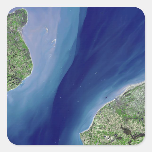 Pegatina Cuadrada El túnel del canal (Anverso)