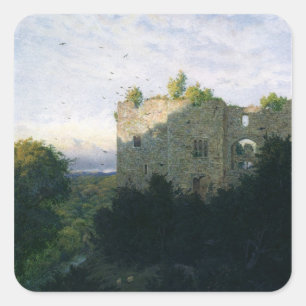 Pegatina Cuadrada El último brillo, 1866