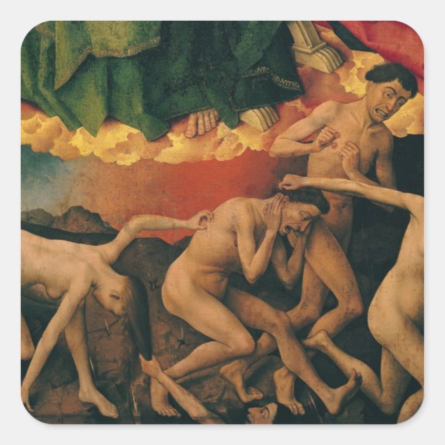 Pegatina Cuadrada El último fallo, detalle de la entrada (Anverso)