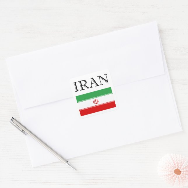 Pegatina Cuadrada El Último Reino: Irán (Sobre)