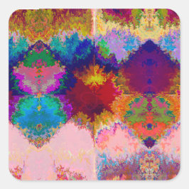 Pegatina Cuadrada el universo