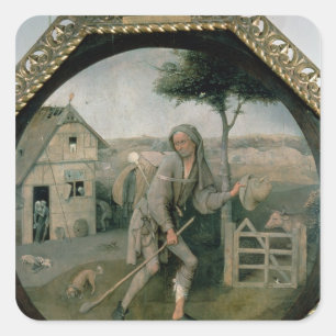 Pegatina Cuadrada El Vagabond/el hijo pródigo, c.1510