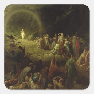 Pegatina Cuadrada El valle de rasgones, 1883