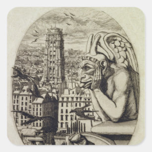 Pegatina Cuadrada El vampiro, 1853