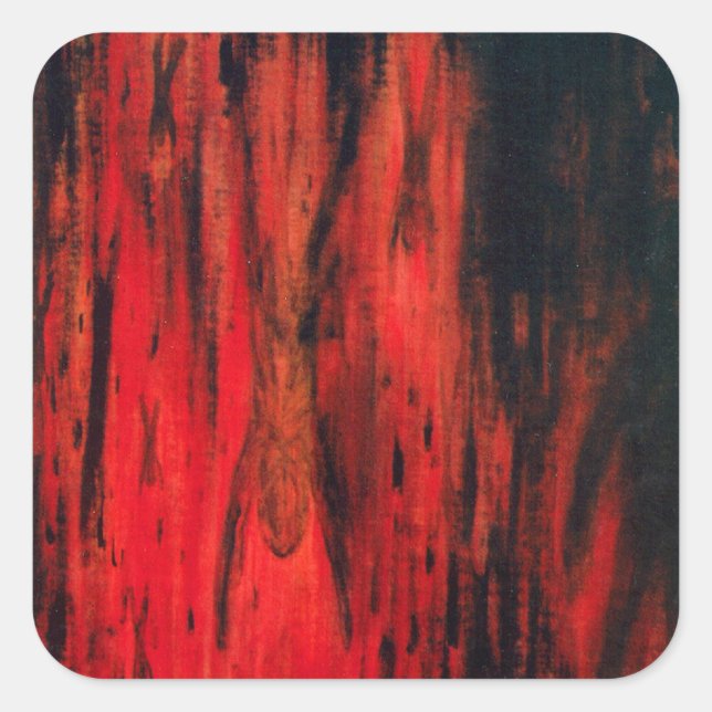 Pegatina Cuadrada El verdugo (Anverso)