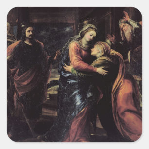 Pegatina Cuadrada El Visitation